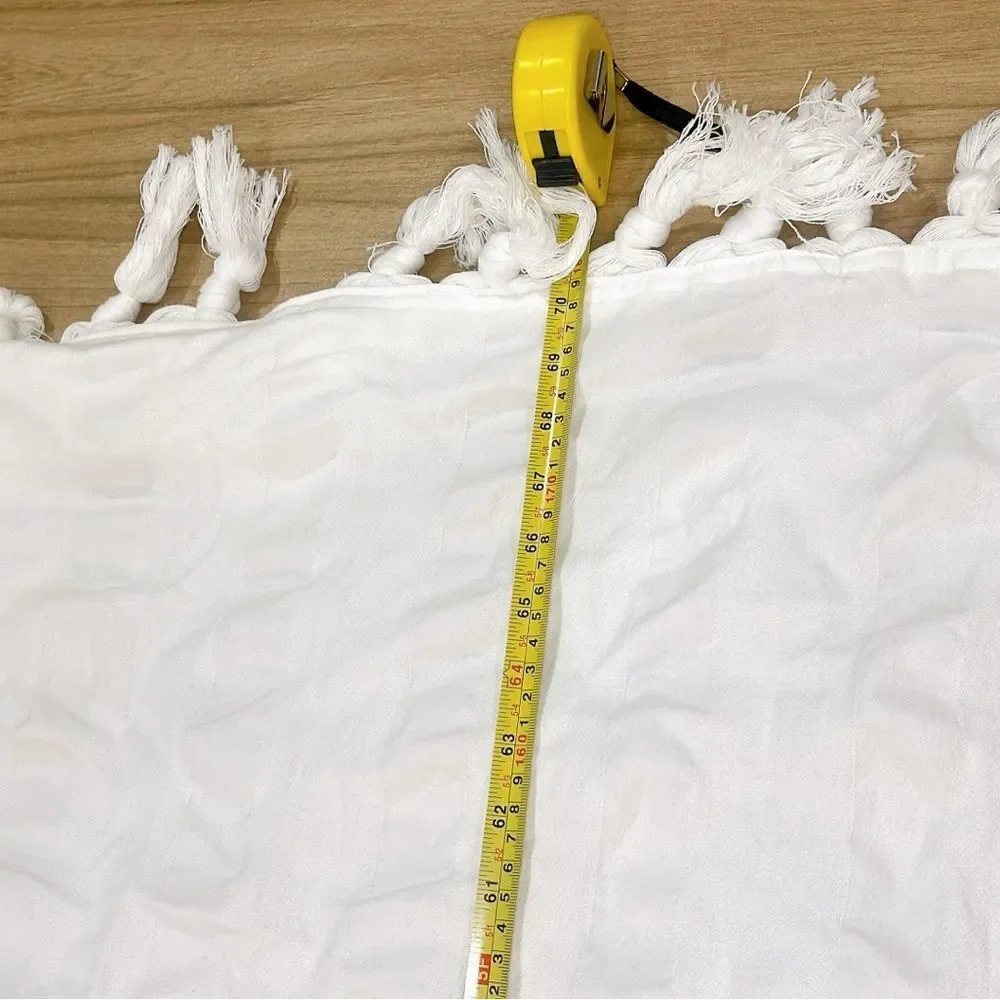White Shower Curtain, Plastic Liner, Hooks, Bath Mat